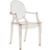 Decor Space Poltrona in policarbonato trasparente ghost Cannes impilabile da interno ed esterno (1, Poltrona Bronzo)