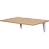 DecHome - Tavolino Salotto in Legno a Muro Pieghevole Salvaspazio in MDF e Telaio in Metallo 60x40x20 cm colore Legno