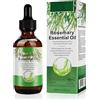 find back Olio Essenziale di Rosmarino per Capelli, Olio di Rosmarino per Capelli, Sopracciglia e Crescita delle Ciglia. Rosemary Oil for Trattamento della Caduta dei Capelli per Donne e Uomini 60ml