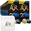 L'OR L'Or Caffè Espresso Decaffeinato Ristretto Capsule in Alluminio Intensità 9con Note di Cacao Frutti di Bosco Cannella Compatibili con Macchine Nespresso e L'Or Barista-200 Capsule+Portacapsule