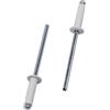 SKIR'CO 500 rivetti ciechi verniciati, 3,2 x 12 mm, in alluminio, DIN 7337, testa a cupola, mandrino in acciaio, rivetti pop (bianco puro RAL 9010)