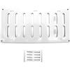 H&C VENT Ventilation Grille (Bianco | Con chiusura, 300 x 150 mm)