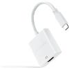 Brightium Convertitore da USB-C a HDMI 4K, 15 cm, colore bianco, ideale per collegare dispositivi a schermi e proiettori ad alta definizione.