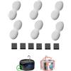 VOUAAOOD 12 Fontanella per Gatti Filtri: Dispenser Acqua Gatti Filtro Filtrare le Impurità - Distributore Acqua Gatto Filtro Addolcimento Dell'Acqua - 6 Filtro + 6 Spugna - Pacchetto 3 Mesi