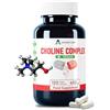 Alzuro Labs Choline Complex | Bitartrate de Choline, Citicoline (CDP-Choline) et Phosphatidylsérine | 120 Gélules Véganes | GMP & Testato da Laboratorio Indipendente