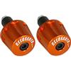 ACCOSSATO Coppia di contrappesi Accossato arancioni per manubri con foro interno Ø da 12mm a 20mm per Ktm Duke 690 dal 2012 al 2017 (CC 690)