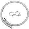 Swpeet 3 pezzi 25mm x 100cm - 1 x 39 Tubo di scarico in acciaio inossidabile per riscaldatore diesel con kit di fascette stringitubo da 18mm-29mm, tubo di scarico per serbatoio del carburante e