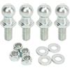 TKSE Perni a Sfera di Supporto Per Sollevamento a Gas, Perni a Sfera da 4 Pezzi da 13 Mm con Hardware 5/16 Pollici 18 Fili Lunga Durata Per Montante di Sollevamento a Gas