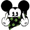 Pure Print Cut Divertente adesivo bagno Mickey Mouse Minni Mouse - Adesivo resistente alle intemperie per auto, moto, finestra, decorazione da parete - stampa digitale Funny Sticker, 10 x 10,5 cm