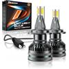 DeveChos H7 LED per Faro Lenticolare: 110W 20000LM Lampadine h7, Kit di Conversione per Auto Lampada, lenticolare Auto vled 6500K Bianco
