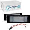 LIGHTWORLD24 Welt der Lichter LIGHTWORLD24 Lampade LED per Targa, Illuminazione Targa SMD con CanBus senza Errori 6000K, Compatibili con BMW E63 E64 E81 E87 E86 Mini R55 R60 R61, 2 Pezzi