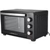 Jago® Fornetto Elettrico - 30 litri, 1600 W, Ventilato, con Timer, Doppio Vetro, Accessori, Portatile, Nero - Piccolo Forno Elettrico, Fornetti Elettrici, da Cucinare, Piccoli Forni, Mini