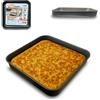 ARCA, Teglia Bassa Quadrata 30x30x3 cm per Friggitrice ad Aria e Forno, Antiaderente e Adatta alla Lavastoviglie, Ideale per Pizza e Altre Ricette, in Alluminio, Made in Italy