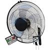 BAKAJI Ventilatore da Parete con Griglia da 43 cm e 3 Livelli di Velocità Selezionabili, Raffrescatore a Muro con 5 Pale in Polipropilene, 65 Watt di Potenza con Oscillazione Laterale Automatica
