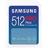 Samsung Memorie PRO Plus Scheda SD per Fotografia da 512 GB, UHS-I U3, Fino a 180 MB/s (MB-SD512S/EU)