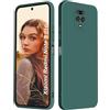 ISOI - Cover per Xiaomi Redmi Note 9 Pro / 9S / 9 Pro MAX, Custodia Morbida in Silicone Liquido, Protezione Completa Antiurto Ultra Sottile per il Corpo - Verde Notte