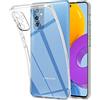 Captor Cover Trasparente per Samsung Galaxy M52 5G, Custodia TPU in Silicone Flessibile Morbida e Sottile, Alta Qualità con Bordo Rialzato per Schermo e Protezione Fotocamera