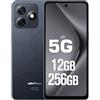 Ulefone Note 18 Ultra 5G Cellulari, Smartphone 12GB+256GB/SD-2TB, 6,78 Pollici FHD+ con Fotocamera 50MP+50MP+32MP, 5450mAh/18W, doppia SIM Android 13 Telefono Cellulare 5G Wi-Fi/OTG/GPS/FM/NFC, Nero