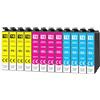 Yowell 12x 16XL Cartucce d'inchiostro compatibili con Epson 16 16XL per Workforce WF-2760 WF-2630 WF-2510 WF-2660 WF-2750 WF-2650 WF-2540 WF-2530 WF-2520