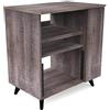 Glorious MODULAR SIDE RACK WALNUT Mobile Stazione lavoro x studio modulare Noce