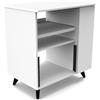 Glorious MODULAR SIDE RACK WHT Mobile Stazione lavoro per studio modulare Bianco