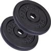 ScSPORTS® Dischi Palestra - Set da 10kg (2x5 kg), Robusto, Ghisa, Ø30/31mm - Pesi per Bilanciere e Manubri, Bodybuilding, Powerlifting, Weights, Fitness a Casa, Braccia, Sollevamento