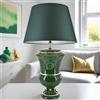 Ceramiche di Caltagirone Sofia Lume a Calice in Ceramica di Caltagirone h 35 cm — Verde e Oro - 35 cm / Verde e Oro