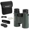 Celestron 71333 Binocolo Nature DX 10x42 mm con obiettivo multistrato, vetro a prisma BaK-4 e custodia per il trasporto, verde