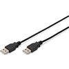 Digitus ASSMANN Electronic 1.0m USB 2.0 A/A cavo USB 1 m USB A Nero, Personal computer