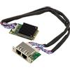 KALEA-INFORMATIQUE Scheda controller di rete Mini PCI Express MiniPCIE con 2 porte RJ45 Dual LAN 2,5 GIGABIT ETHERNET in rame e chipset I226 SRKTV