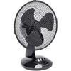 Bestron Ventilatore da Tavolo Ø 27 cm, Piccolo Ventilatore con 2 Impostazioni di Velocità e Funzione di Oscillazione a 75°, Altezza: 29 cm, 40W, DDF27Z, Colore: Nero