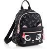 Back2Fun Zaino Mini 2 Comp, Nero, 195 x 95 x 265 mm