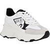 Guess Calebb, Scarpe da Ginnastica Donna, White Black 144, 37.5 EU