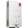 NICCOO GPL Scaldabagno A Gas, 12l Caldaia A Gas GPL A Parete, Istantaneo Scaldacqua Con Kit Doccia E Display A Led, Con Modalità Inverno Ed Estate, Per Casa, Camper Ed Esterni, Bianco