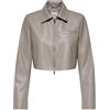 ONLY ONLSARAMY FAUX LEATHER JACKET OY OTW - Giacca da donna in similpelle, Fungi, M Kurz