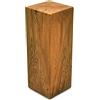 MS FACTORY Cubo in Legno di Quercia Massiccio - Cubetti di Legno Naturale Realizzato a Mano - Sgabello Legno, Colonna Decorativa, Piedistallo per Piante, Tavolino da Salotto - 20 x 20 x 50 cm