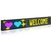 VEVOR Pannello Digitale Scorrevole Flessibile a Colori P10 Programmabile a LED, Pannello Espositivo Fai da Te con Motivo Testo Personalizzato, Controllo GIF App Bluetooth, 1310 x 190 x 55 mm