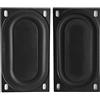 WOEIFGV 2 Pezzi 50x90mm Bass Speaker Passivo Radiatore Piastra di Gomma Subwoofer Ricambio