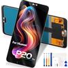 Atwist TFT per Huawei P20 PRO LCD Display - Schermo per Huawei P20 PRO CLT-L29 CLT-L09 CLT-TL01 6.1" Digitalizzatore Touch Screen Sostituzione Vetro Pannello Full Assemblaggio Riparazione Kits (Nero)