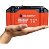 ECO-WORTHY LiFePO4 Batteria al litio Ricaricabile da 12V 20 Ah, Design per esterni,con Oltre 3000 volte di Ciclo Minimo e Protezione BMS per Motore a Traina, Sedia a Rotelle, Campeggio