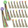 OPVXZAD 20 Pezzi Colorati Palline Rimbalzanti per Bambini Pallina Rimbalzante con Nastri Colorati Palline Rimbalzanti Palla Elastica Giocattolo Per Attività di Festa Facili e Divertenti