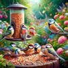Bullglesup Puzzle per adulti 1024 pezzi, Feed Bird si adattano perfettamente tra loro lettere sul retro senza polvere, giocattolo per uomini donne anziani (50 x 50 cm), poster 1:1