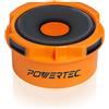 POWERTEC 70354 - Adattatore porta polvere da 4,5 cm ~ 6,3 cm a tubo di raccolta polvere da 10,2 cm, raccordi riduttori per tubi a collegamento rapido per sega da tavolo,