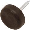 Adsamm PG-N-BR-15-32 32 feltrini in plastica con chiodo, Marrone, Ø 15 mm