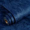 YENHOME Carta da Parati Adesiva Muro Blu Velluto Camera da Letto 40 x 500 cm Blu carta da parati Velluto Pellicola per Mobili e Decorazioni Murali Soggiorno Cassettiera Armadio Mobili Cassetti