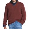 Generic Top Maschile con Colletto e Cerniera in Lana Lavorata a Maglia a Maniche Lunghe in Lana Tinta Unita Primaverile e Autunnale Giacca Piumino Leggero