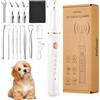Petbank Kit Pulizia Denti Cane 12-in-1 - Spazzolino Ultrasuoni Cane con Luce LED, 5 modalità di Spazzolino Denti Cane, USB Ricaricabile Spazzolino per Cani con Scaler Scraper