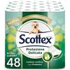 Scottex Carta Igienica Protezione Delicata, Confezione da 48 Rotoli (4x12)