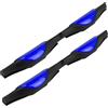 JNNJ 2 Pezzi Paraurti Guardia Protector per Portiere Auto, Protezioni per I Bordi Della Portiera Dell'auto Con Riflettori, Auto Anteriore Posteriore Angolo Paraurti Guardia Protector(Blu)