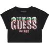 GUESS T-SHIRT CROP PAILLETTES BAMBINA